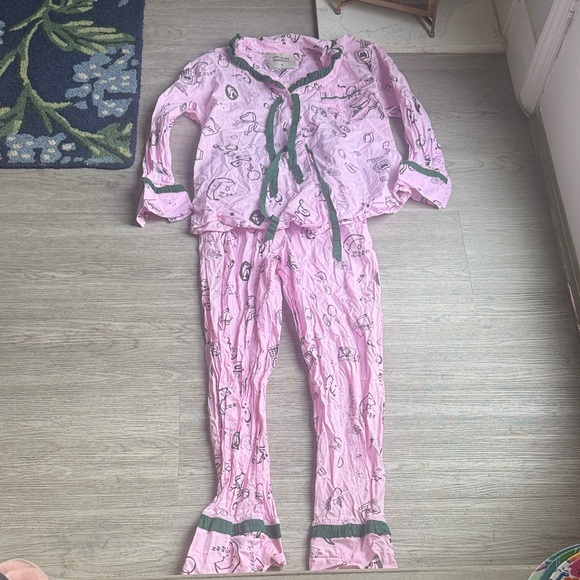 Pink and Green Women’s Pajamas - Picture 2 of 9
